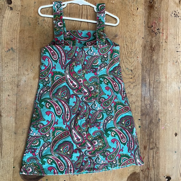 Hartstrings paisley corduroy dress patch pockets 6x - Picture 2 of 6